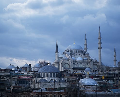 white and brown dome building